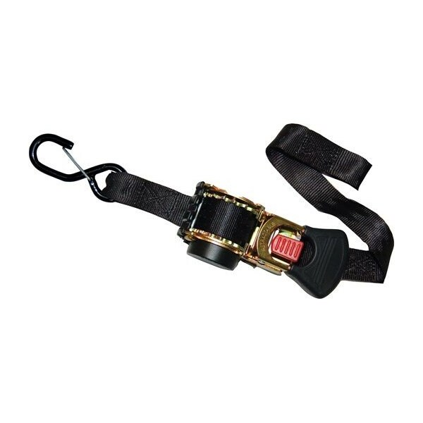 Ancra Mfg 2PK-RETRACTABLE RATCHET STRAP-1in X 6ft W/VINYL S-HKS & SAFETY CLIP 95370 - main